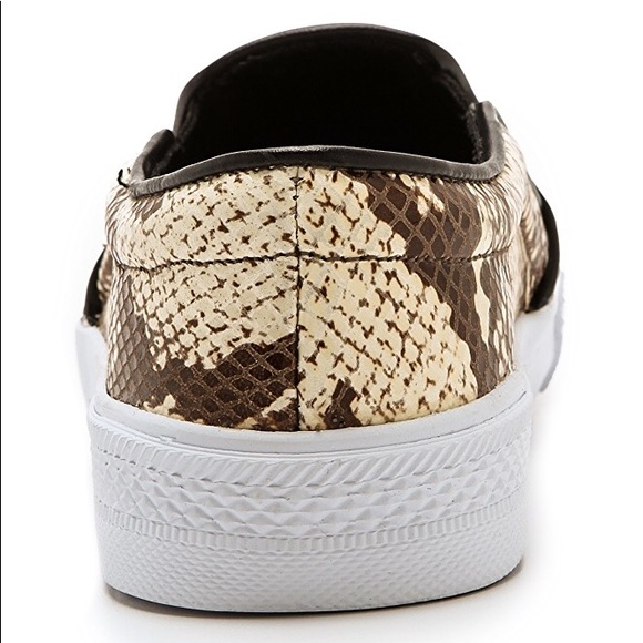 Steve Madden Snake Print Slip On Leather Sneakers - Picture 5 of 5